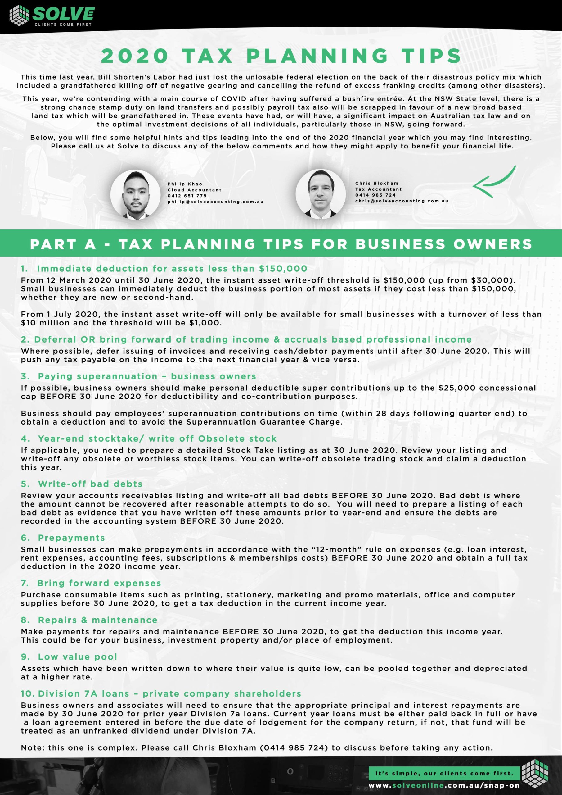 Australian Tax Tips - Page 1
